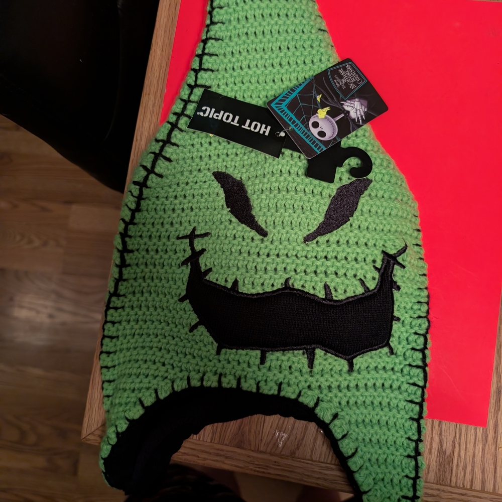 The Nightmare Before Christmas Oogie Boogie Knit Tassel Beanie
